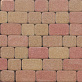 Плитка тротуарная прессованная "Старый город" 2 формы, Шафран колор-микс, 60мм, (12.67м2/уп) фото №1
