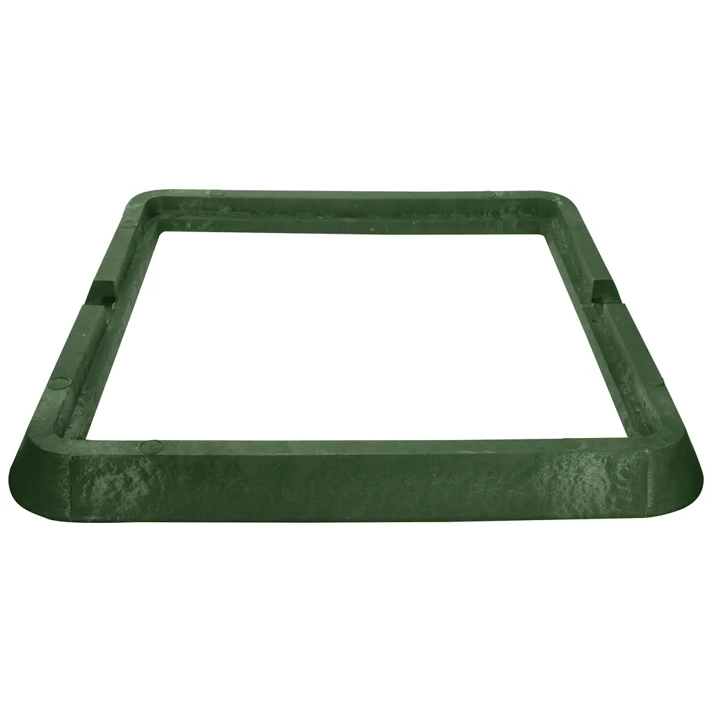 Люк канализационный легкий, 685х685х60мм, 3т, полимерный, зеленый