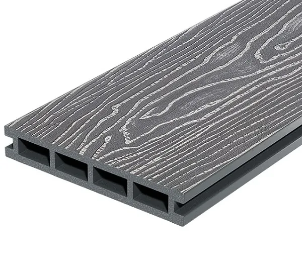Террасная доска Decking, Country, Серый (дымчатый дуб), 150 х 24 х 3000мм