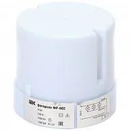 Фотореле ФР602 ИЭК, 5500Вт максимальная нагрузка, серый цены в Воронеже