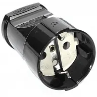 Штепсельное гнездо UNIVersal, с заземлением, черный цены в Воронеже