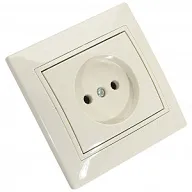 Розетка скрытой проводки Lezard Мира, 1-местная, 16А, без заземления, кремовый цены в Воронеже