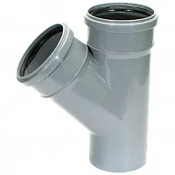 Тройник канализационный d 110х110х110, угол 45° цены в Воронеже