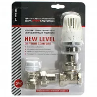 Комплект термостатический для подключения радиатора Pro Factor, угловой, 3/4" цены в Воронеже