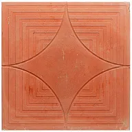 Плитка тротуарная "Бубновый туз", 300х300мм, красная цены в Воронеже