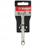 Ключ гаечный Зубр Мастер, комбинированный, Cr-V сталь, хромированный, 6мм цены в Воронеже