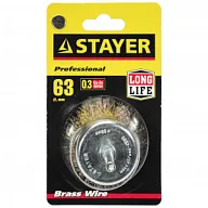 Щетка-крацовка чашечная Stayer Profi, для дрели, d 63мм, 0.3мм цены в Воронеже