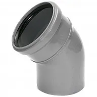 Отвод канализационный d 110мм, угол 45° цены в Воронеже