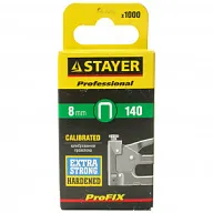 Скобы закаленные Stayer, тип 140,  8мм, 1000шт/упак цены в Воронеже