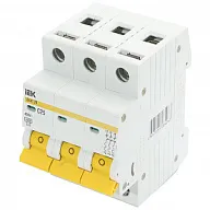 Выключатель автоматический ВА47-29 IEK, 3 полюсный, 25A C 4.5кА цены в Воронеже