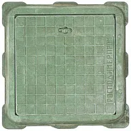 Люк канализационный легкий, 470х470х55мм, 3т, полимерный, зеленый цены в Воронеже