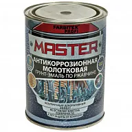 Грунт-эмаль 3 в 1 Farbitex Master, с молотковым эффектом, шоколадный, 0.9л цены в Воронеже