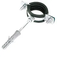 Крепление трубы к стене ДУ25, с шурупом и дюбелем цены в Воронеже