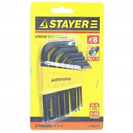 Ключи имбусовые Stayer Standart, набор 8 предметов, 2.5-10 цены в Воронеже