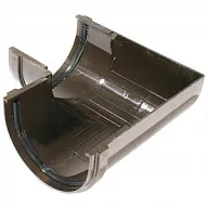 Угол желоба водосточного Дёке Premium, 90', универсальный, шоколад цены в Воронеже