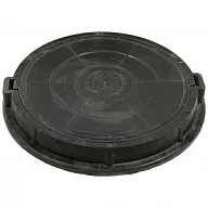 Люк канализационный легкий, d 760мм, h 90мм, 5т, полимерный, черный цены в Воронеже