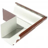 Угол желоба водосточного 86х120мм, наружный, RAL 8017 коричневый цены в Воронеже