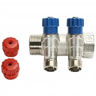 Коллектор 2 выхода Valtek, наружняя резьба, 1"x 1/2" цены в Воронеже