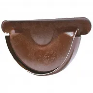 Заглушка желоба водосточного d-125, RAL 8017 коричневый цены в Воронеже