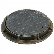 Люк канализационный легкий, d 750мм, h 80мм, 3т, чугунный цены в Воронеже