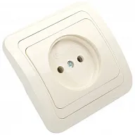 Розетка скрытой проводки Makel Mimoza, 1-местная, 16А, без заземления, кремовый цены в Воронеже