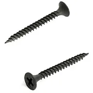 Саморез ГМ 3.5 х 35, оксидированный, частая резьба, пакет 50 шт/упак цены в Воронеже