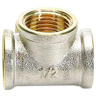 Тройник никелированный, 1/2" г-г-г цены в Воронеже