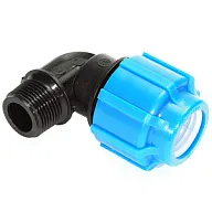 Отвод ПНД, ДУ25 х 3/4", с наружной резьбой цены в Воронеже