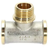 Тройник никелированный, 1/2" г-ш-г цены в Воронеже