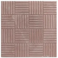 Плитка тротуарная  "Паркет", 300х300мм,  коричневая цены в Воронеже