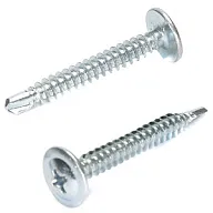 Саморез с прессшайбой 4.2 х 32, оцинкованный, сверло, пакет 30 шт/упак цены в Воронеже