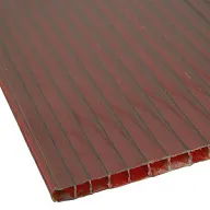 Поликарбонат SafPlast, 8 х 2100 х 12000мм, гранатовый, 12 метров рулон цены в Воронеже