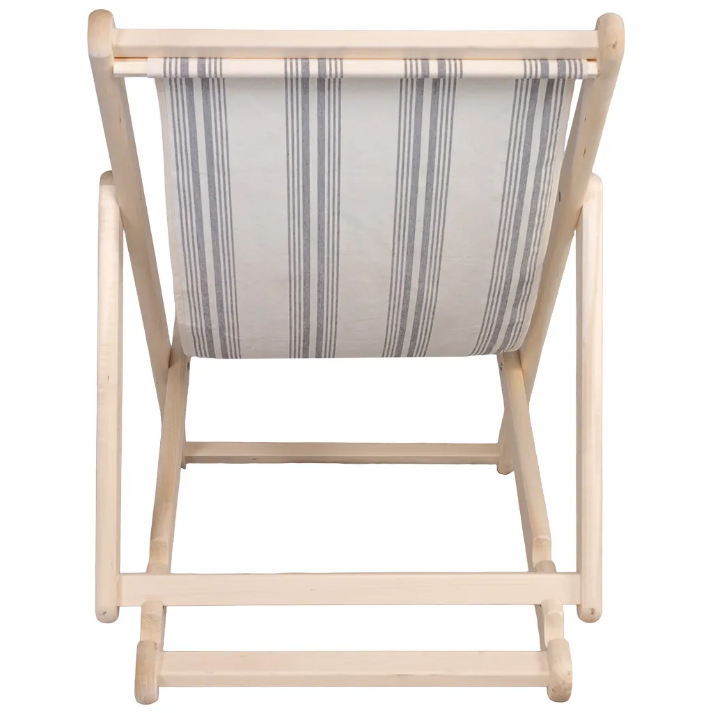 Шезлонг гибкий на ткани, 600мм х 750мм х 1600мм, липа