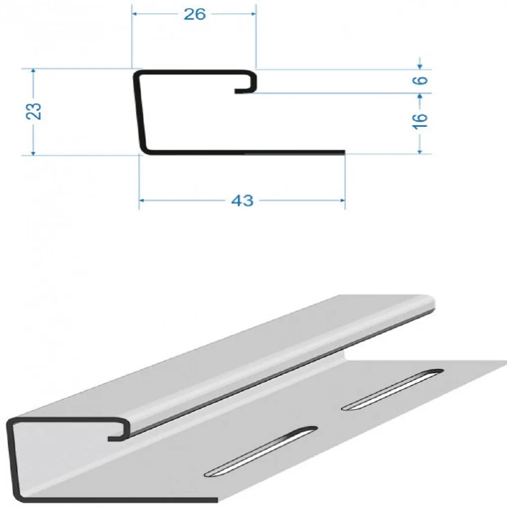 J-профиль Дёке Premium, секвойя, 3000мм