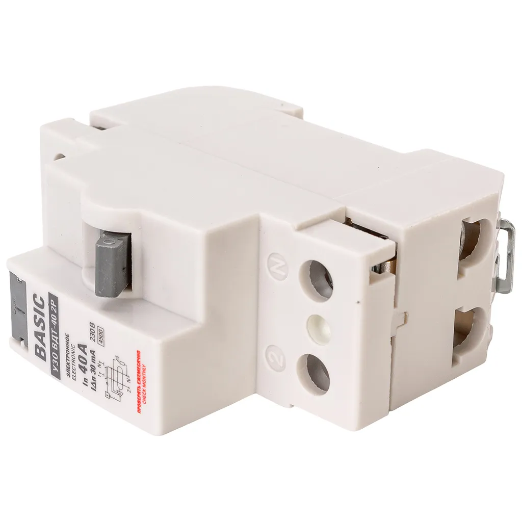 Устройство защитного отключения ВДТ EKF, 2 полюсный, 40А 30мА АC