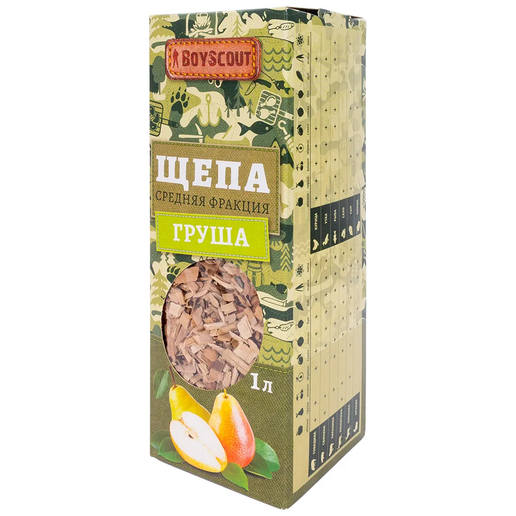 Щепа Boyscout, для копчения, груша, 1л