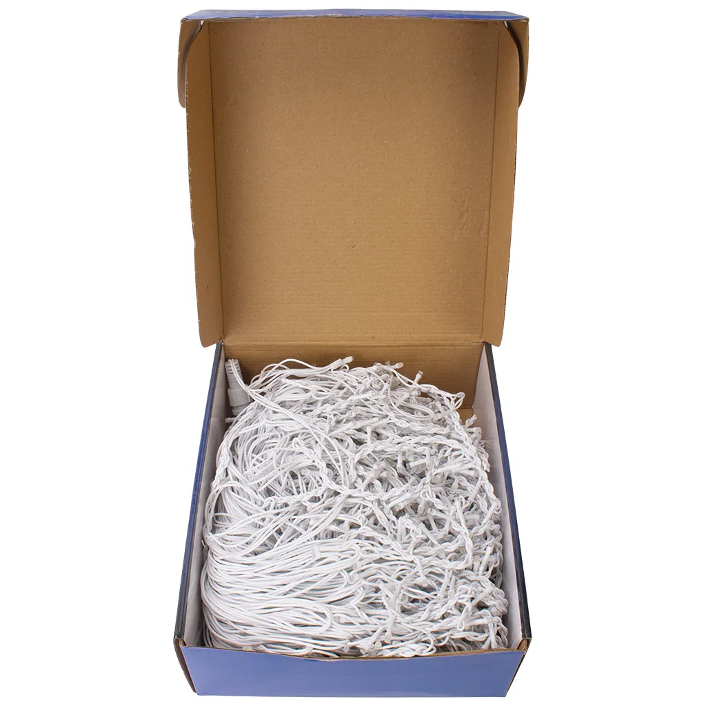 Гирлянда Бахрома, 50м, тонкий белый провод, теплый свет, уличная