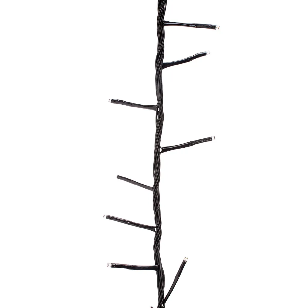 Электрогирлянда Нить Ежик, 10м, черный провод, цветной свет