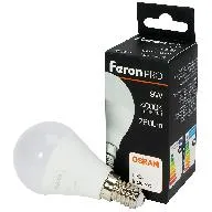 Лампа светодиодная Feron, шар, 9Вт, Е14 4000К цены в Воронеже