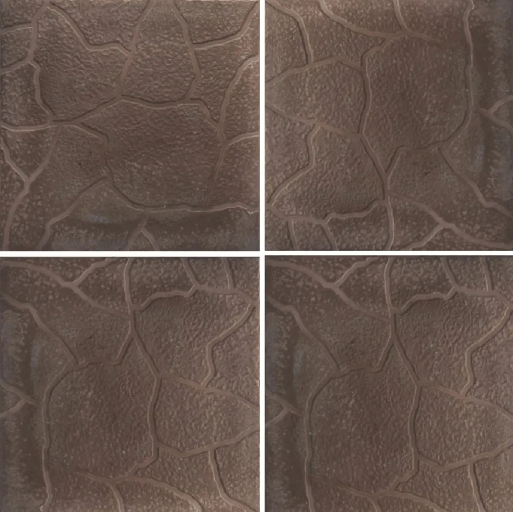 Плитка тротуарная "Облака",  300х300мм, коричневая