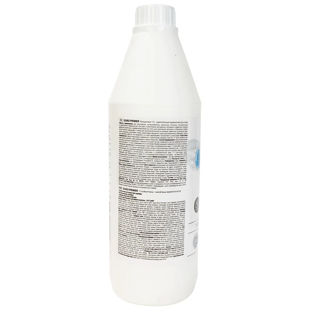 Грунтовка Tikkurila Euro Primer, концентрат 1:3, 0.9л