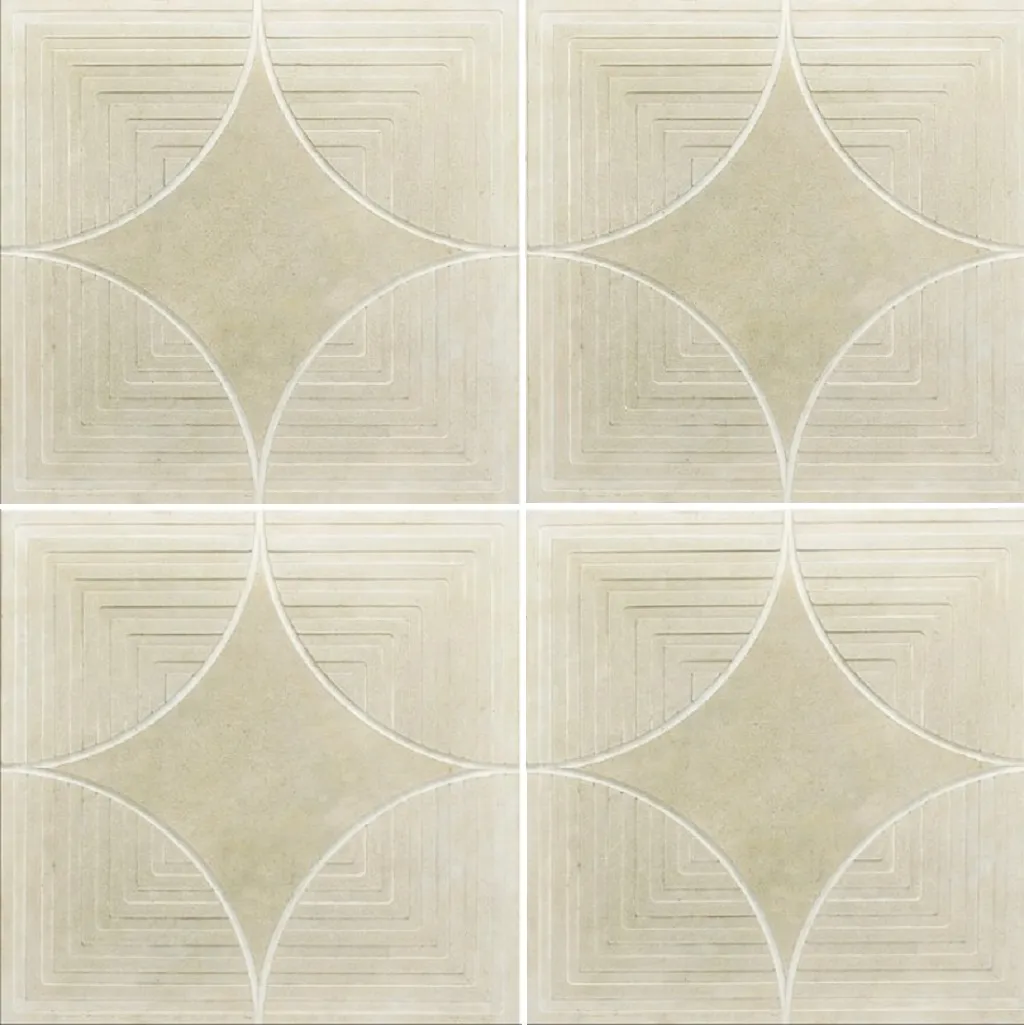 Плитка тротуарная "Бубновый туз", 300х300мм, серая