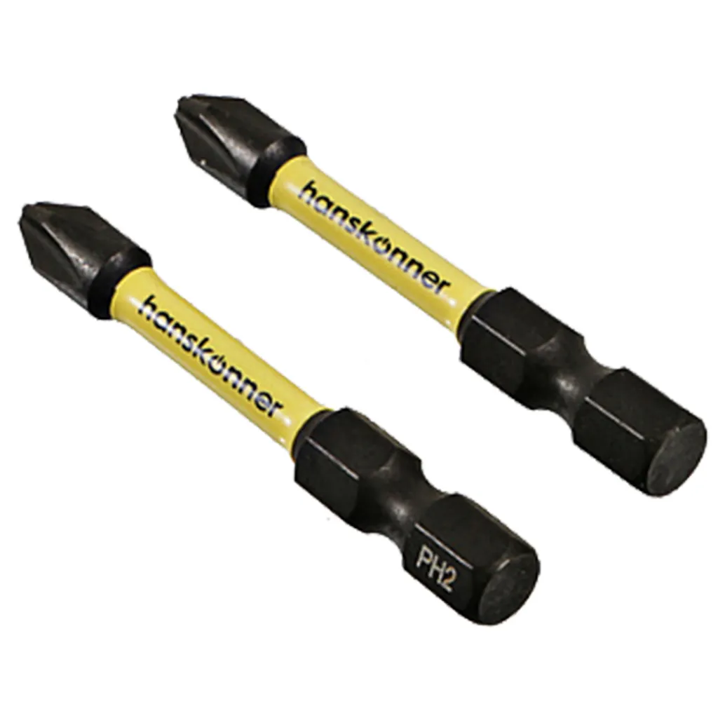 Бита Hanskonner ImppactPower, PH №2, 50мм, торсионная, 2шт