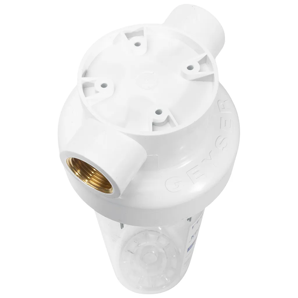 Магистральный фильтр для холодной воды Гейзер Н10В-10SL, внутренняя резьба 3/4", прозрачный