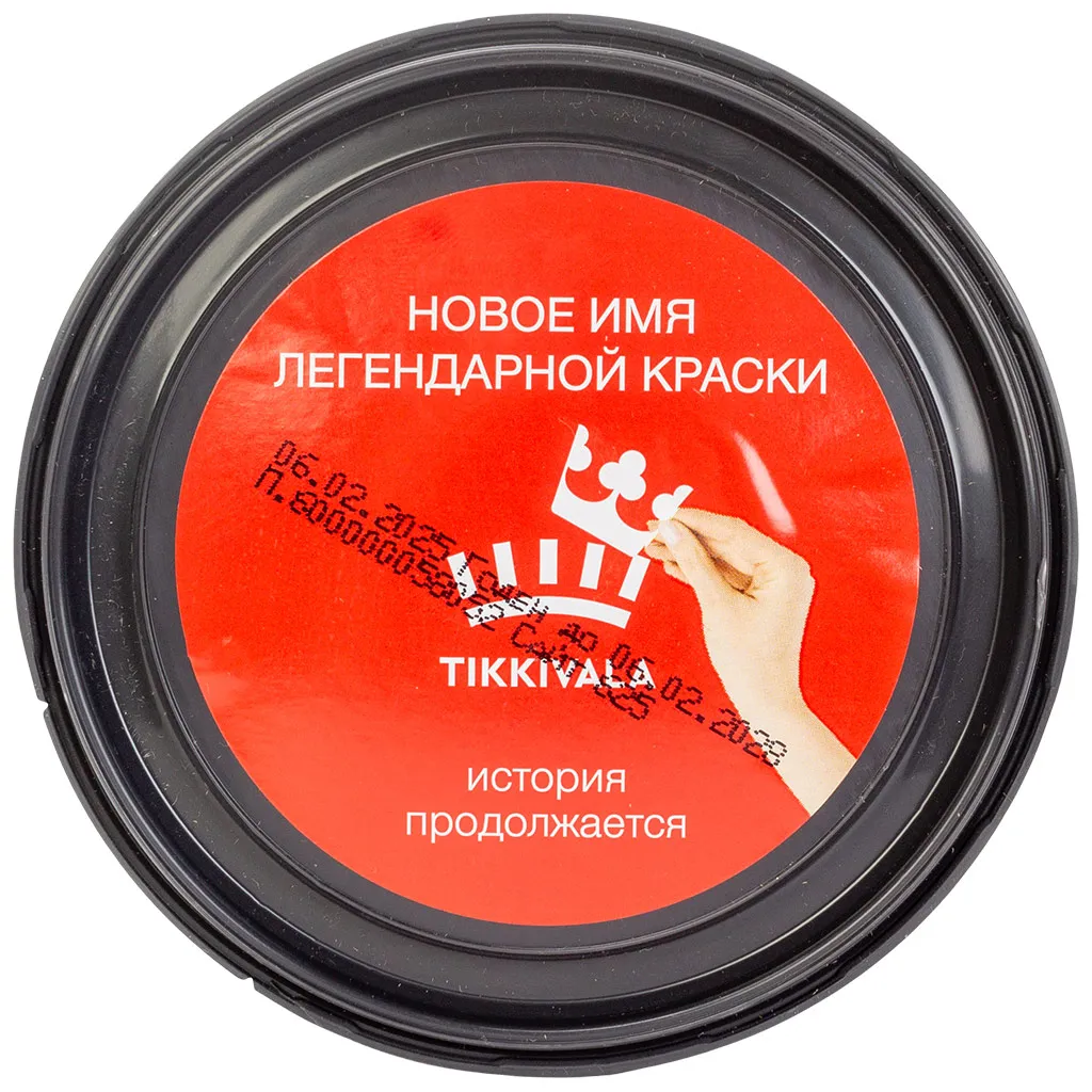 Краска водно-дисперсионная Tikkurila Euro Extra-20, моющаяся, полуматовая, база А, 0.9л