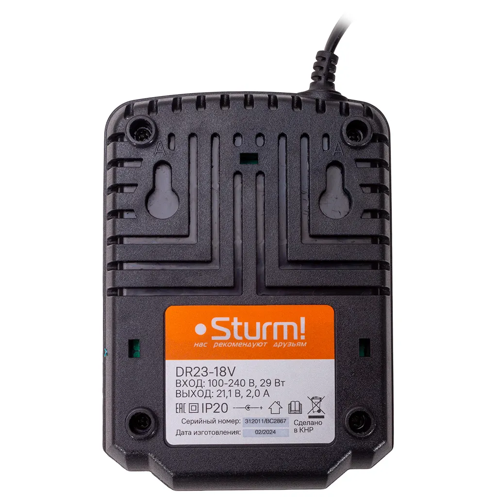 Дрель-шуруповерт Sturm! аккумуляторная CD3618, 18В