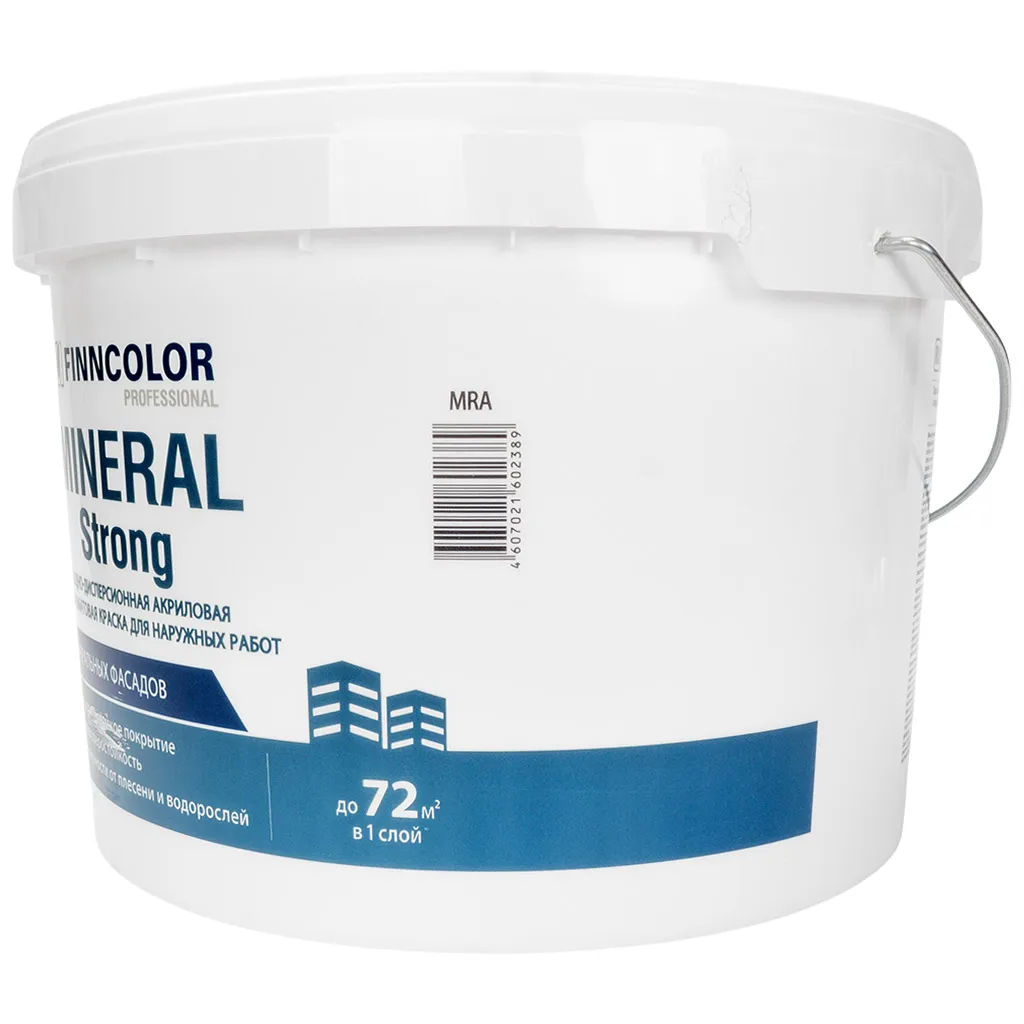 Краска водно-дисперсионная Finncolor Минерал Стронг, для фасадов, матовая, база MRA, 13.1кг