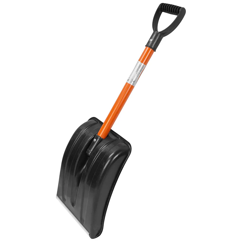 Лопата для уборки снега Stels, полипропилен, стальной черенок, 275х365мм