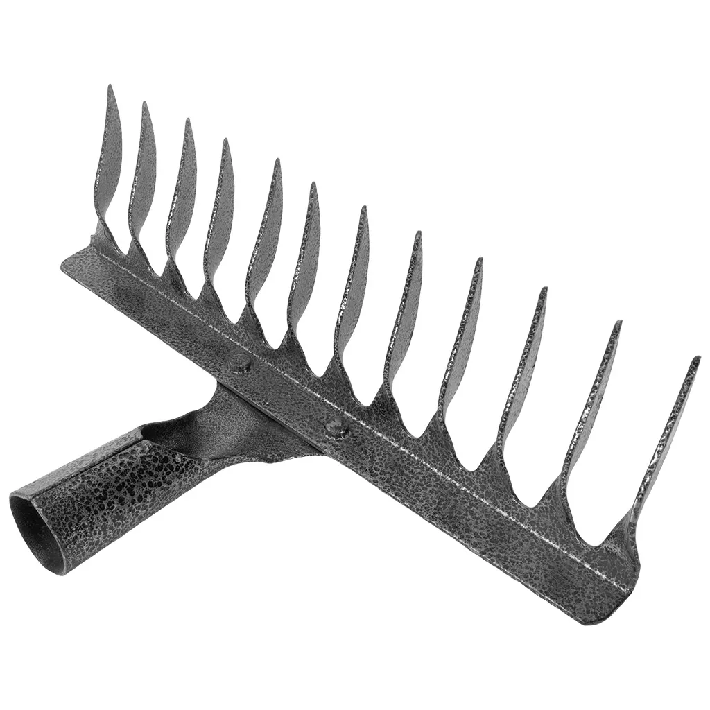 Грабли витые 12 зубьев, рельсовая сталь, 350мм