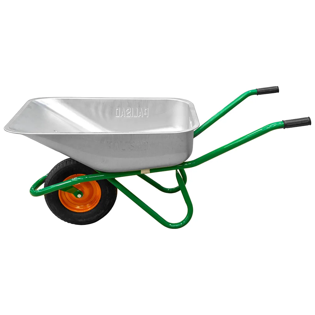 Тачка садово-строительная 1-колесная 90л, 200 кг, пневмо, Palisad